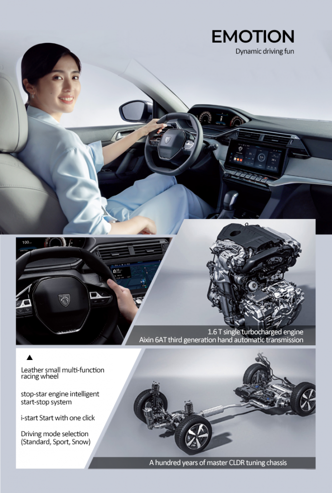 Van het de einde-ster van het leer kleine multi-functionracing wiel het systeem het I-begin motor intelligentstart-einde Begin met één klikt EMOTIE de Drijf van de wijzeselectie (Norm, Sport, Sneeuw)